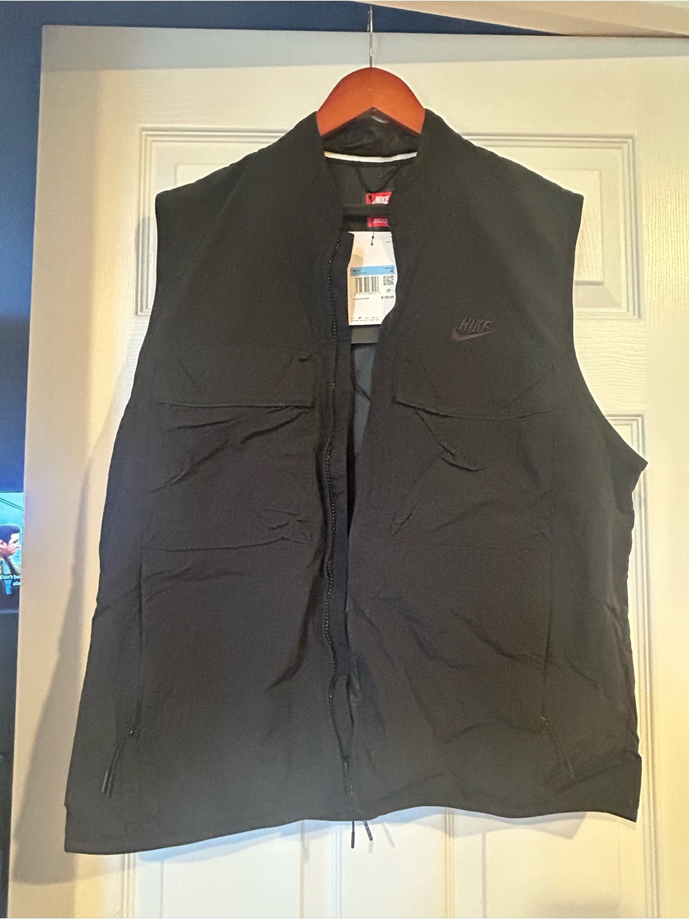 Nike Men's Black Sleeveless Puffer Vest